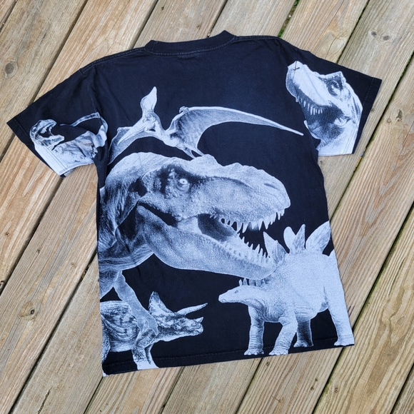 Vintage Murina USA 1997 Jurassic Park Movie AOP T Shirt The Lost World Size L - Picture 2 of 3